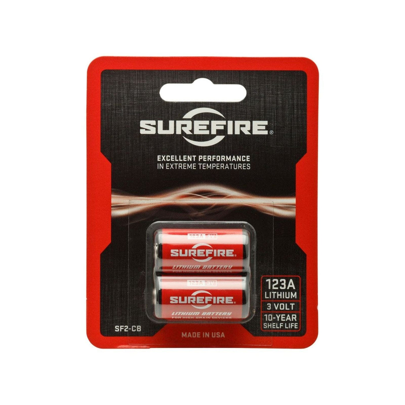SureFire SureFire 2ct Sf123A Batteries Carded Lights
