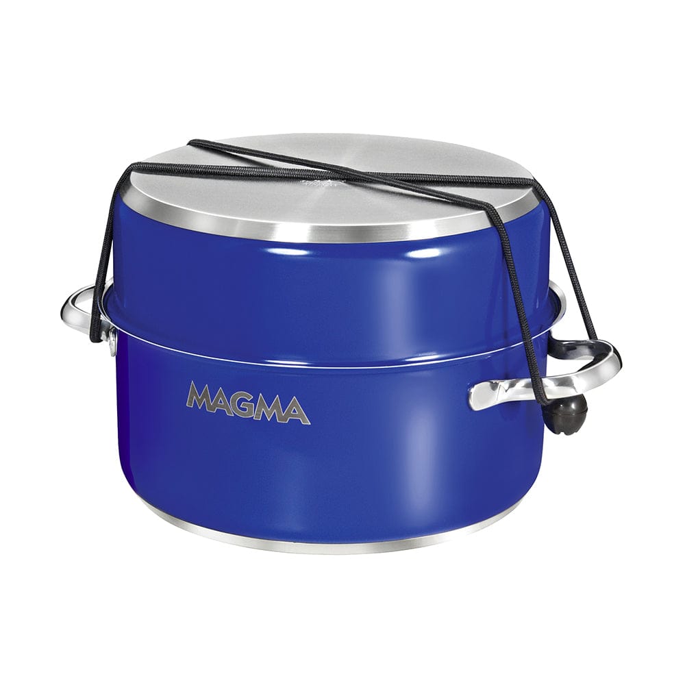 Magma Magma Nestable 10 Piece Induction Non-Stick Enamel Finish Cookware Set - Cobalt Blue Boat Outfitting