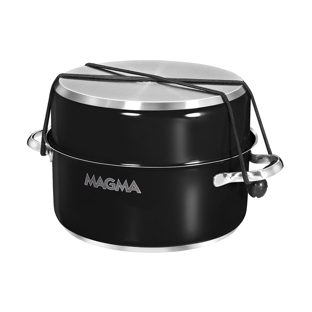 Magma Magma Nestable 10 Piece Induction Non-Stick Enamel Finish Cookware Set - Jet Black Boat Outfitting
