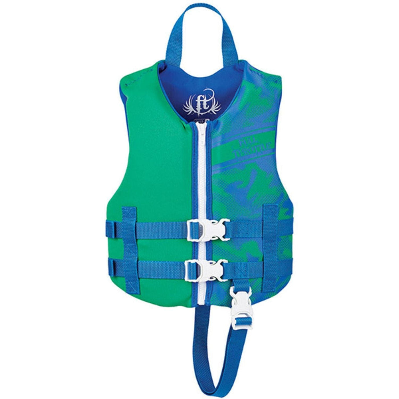 Full Throttle Full Throttle Child Life Jacket Rapid-Dry-Green Marine And Water Sports