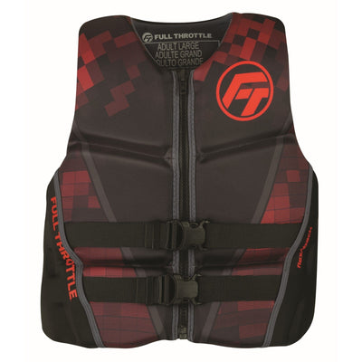 Full Throttle Full Throttle Mens Rapid-Dry Flex-Back Life Jacket Small / Red Marine And Water Sports