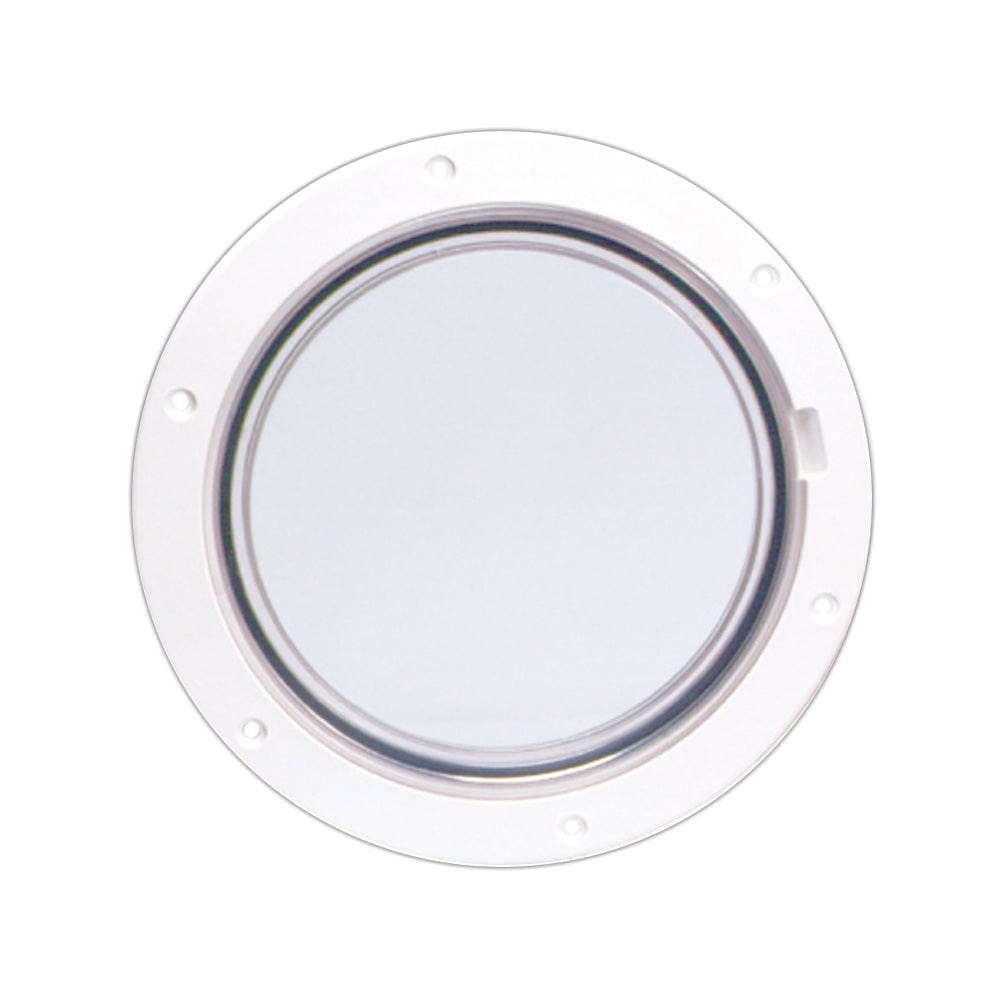 Beckson Marine Beckson 6" Clear Center Pry-Out Deck Plate - White Marine Hardware
