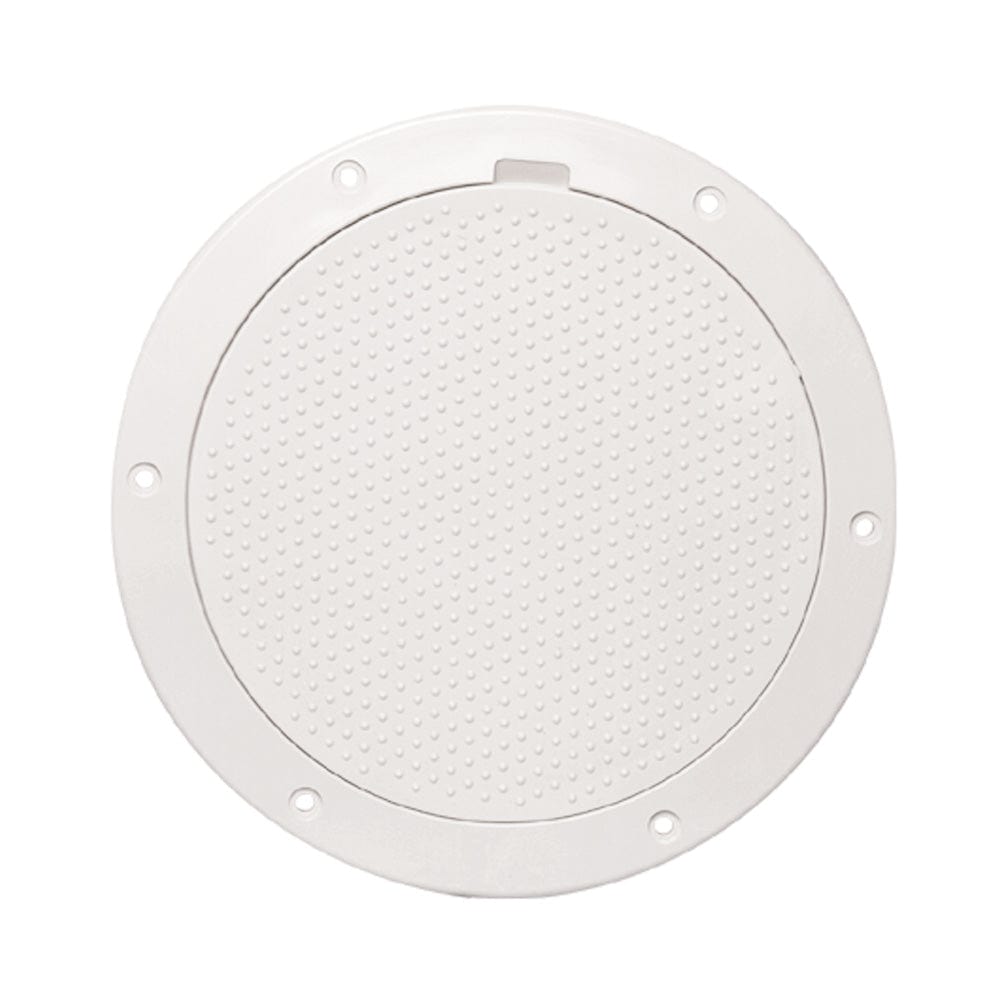 Beckson Marine Beckson 6" Non-Skid Pry-Out Deck Plate - White Marine Hardware