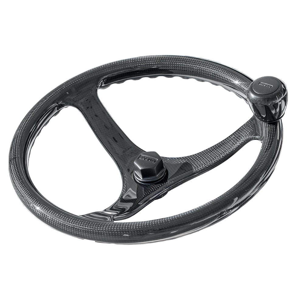 Edson Marine Edson EC3 Elite Carbon 13" ComfortGrip PowerWheel - Carbon Fiber - 3-Spoke Marine Hardware