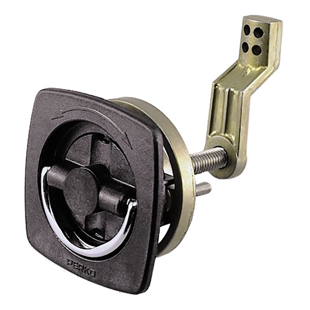 Perko Perko Flush Latch - Non-Locking - 2.5" x 2.5" w/Offset Cam Bar & Flexible Polymer Strike Marine Hardware