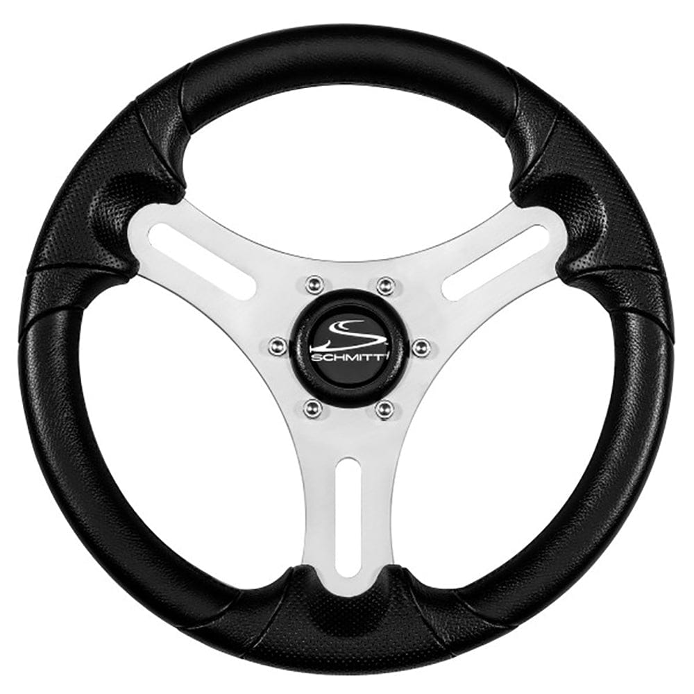 Schmitt & Ongaro Marine Schmitt 13" Torcello Lite - Polyurethane Wheel - 3/4" Tapered Shaft - Silver/Black Marine Hardware