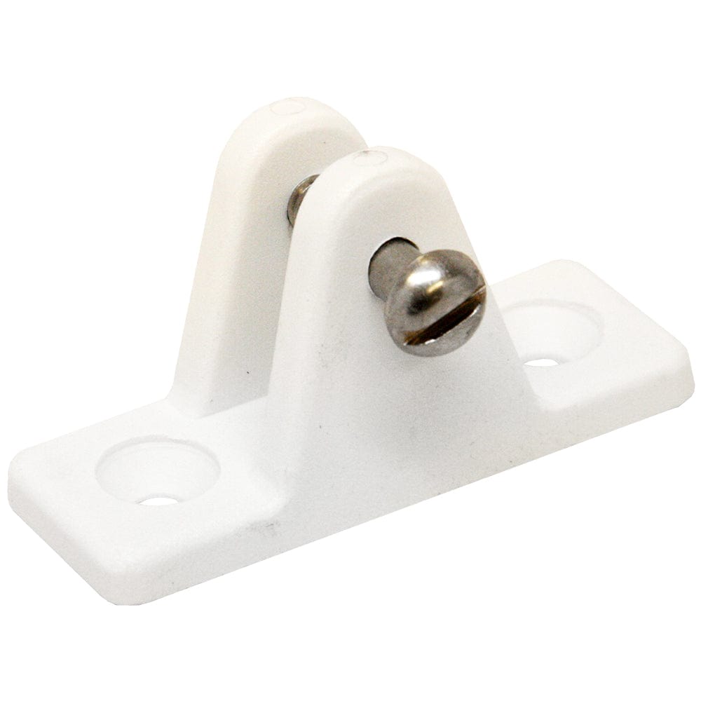 Sea-Dog Sea-Dog Nylon Angled Deck Hinge - White Marine Hardware