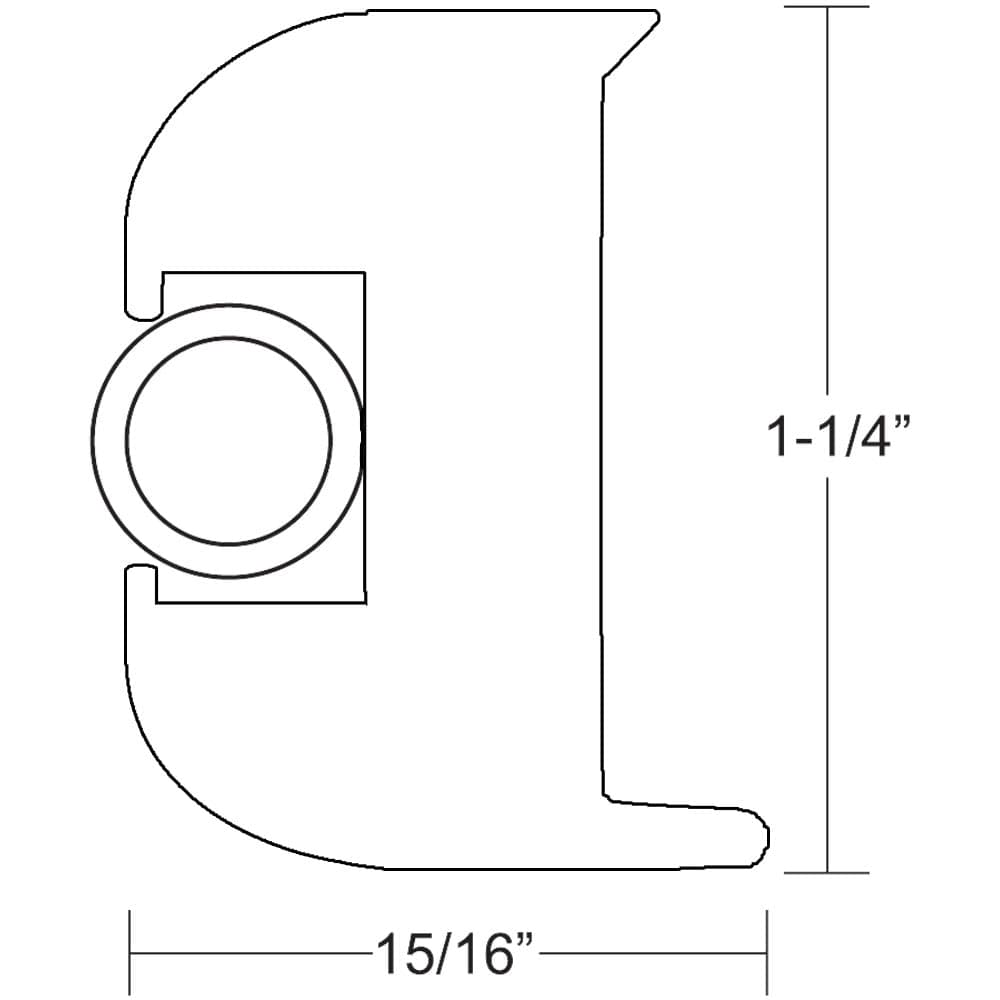 TACO Marine TACO Flex Vinyl Rub Rail Kit - White w/White Insert - 50' Marine Hardware