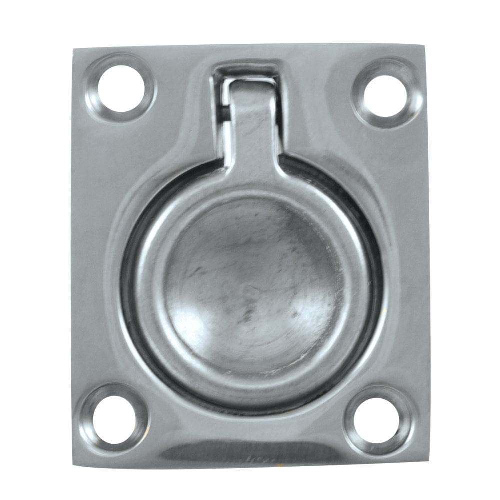 Whitecap Whitecap Flush Pull Ring - CP/Brass - 1-1/2" x 1-3/4" Marine Hardware