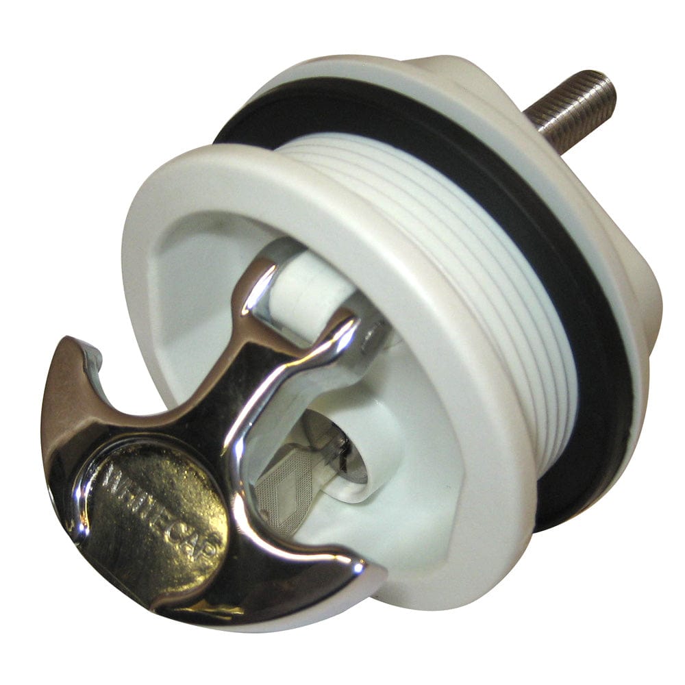 Whitecap Whitecap T-Handle Latch - Chrome Plated Zamac/White Nylon - Locking - Freshwater Use Only Marine Hardware