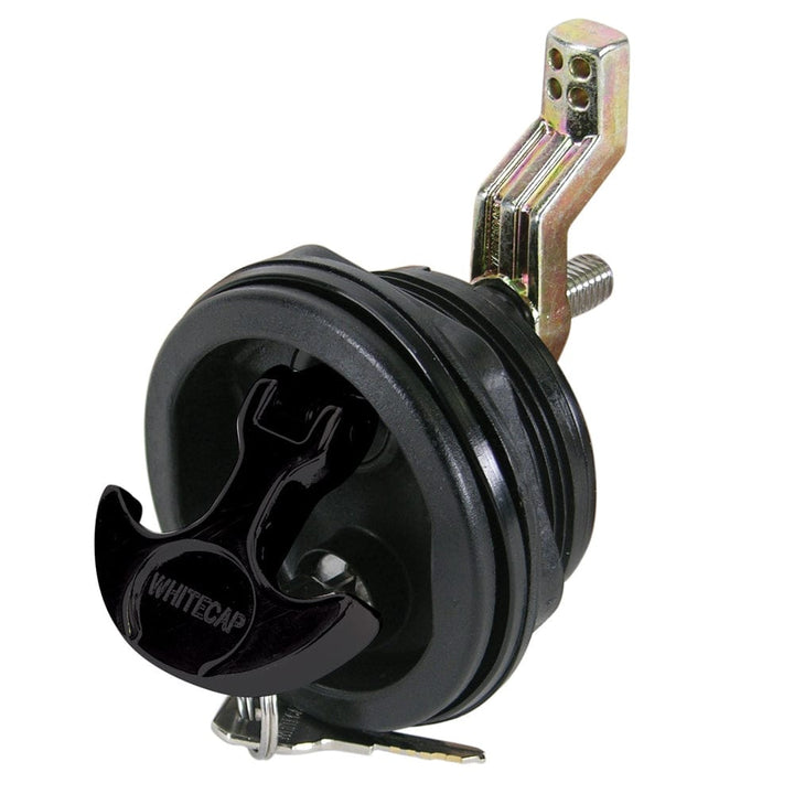 Whitecap Whitecap T-Handle Latch - Nylon Black/Black - Locking Marine Hardware