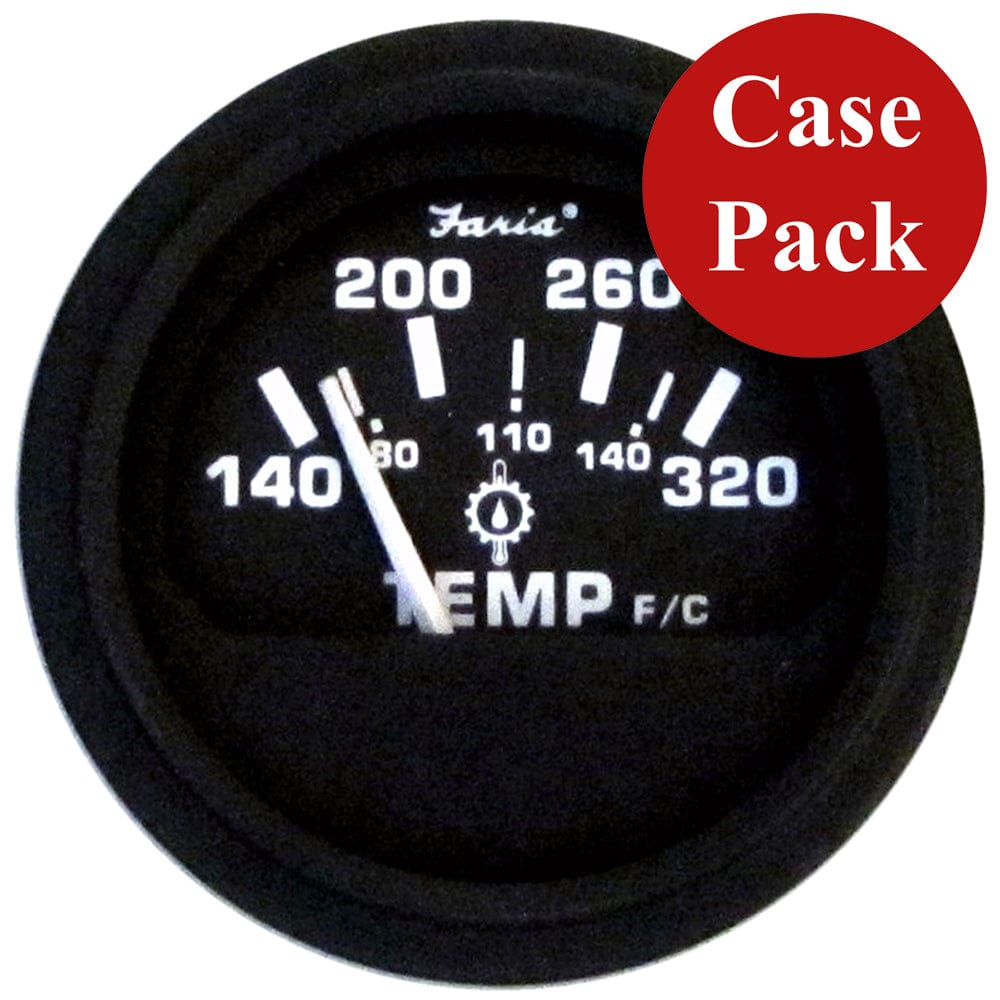 Faria Beede Instruments Faria 2" Heavy-Duty Oil Temp Gauge (140-320 F/C) - Black *Bulk Case of 24* Marine Navigation & Instruments