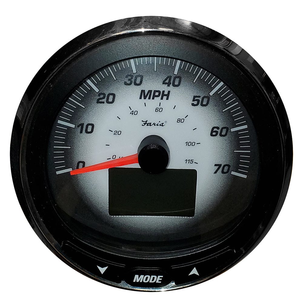 Faria Beede Instruments Faria 5" Multifunction Gauge - 70MPG - LCD w/o PP - Depth - Black Fade Marine Navigation & Instruments