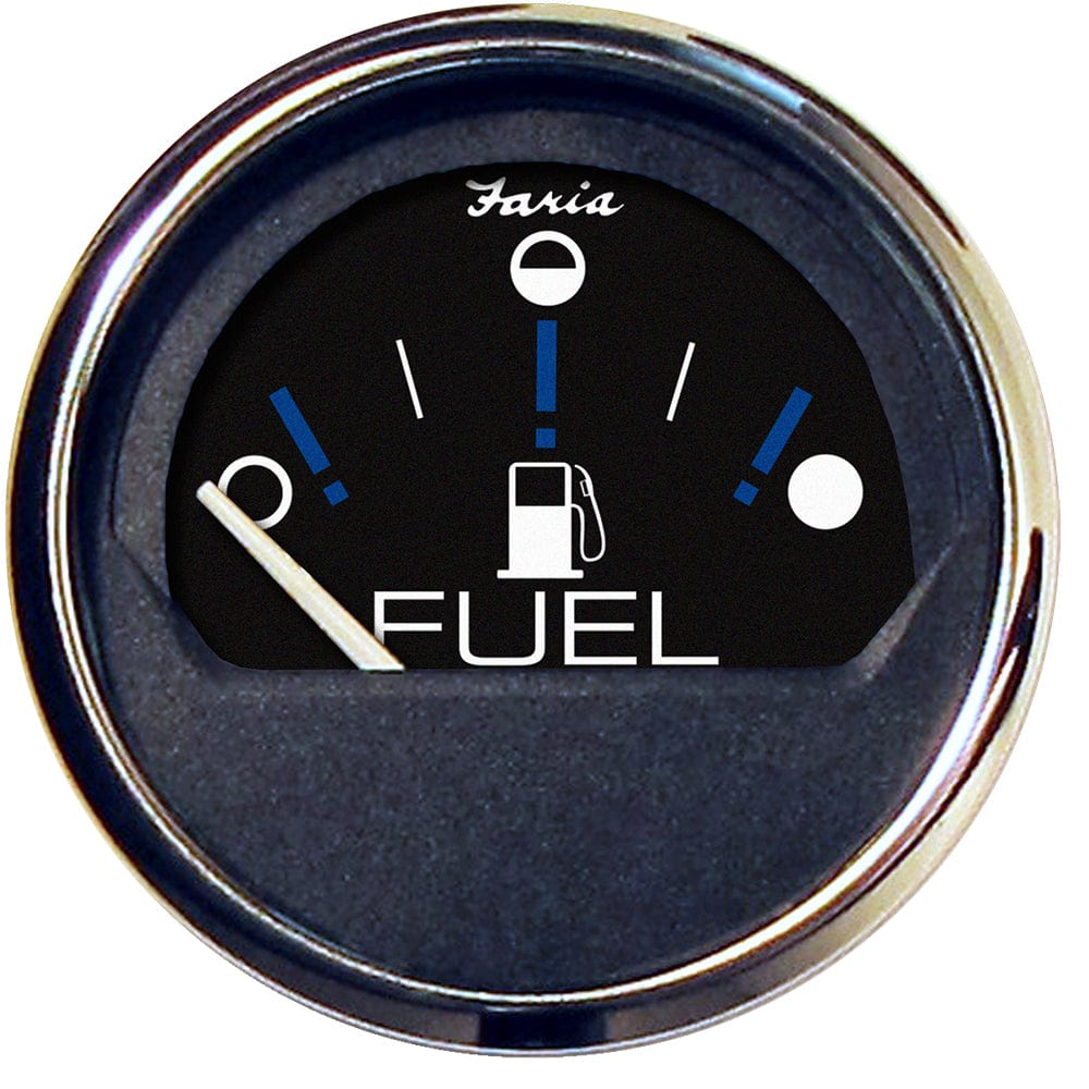 Faria Beede Instruments Faria Chesapeake Black 2" Fuel Level Gauge (Metric) Marine Navigation & Instruments