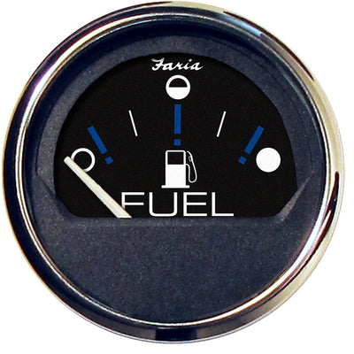 Faria Beede Instruments Faria Chesapeake Black 2" Fuel Level Gauge (Metric) Marine Navigation & Instruments