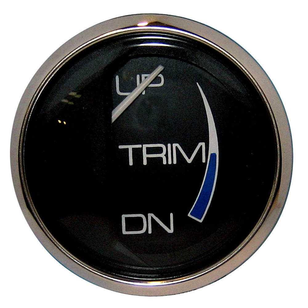 Faria Beede Instruments Faria Chesapeake Black 2" Trim Gauge (Mercury / Mariner / Mercruiser / Volvo DP / Yamaha '01 and newer) Marine Navigation & Instruments
