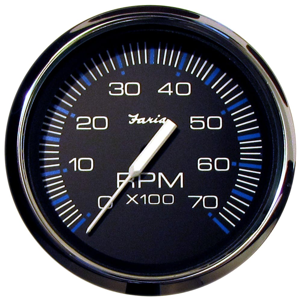 Faria Beede Instruments Faria Chesapeake Black 4" Tachometer - 7000 RPM (Gas) (All Outboards) Marine Navigation & Instruments