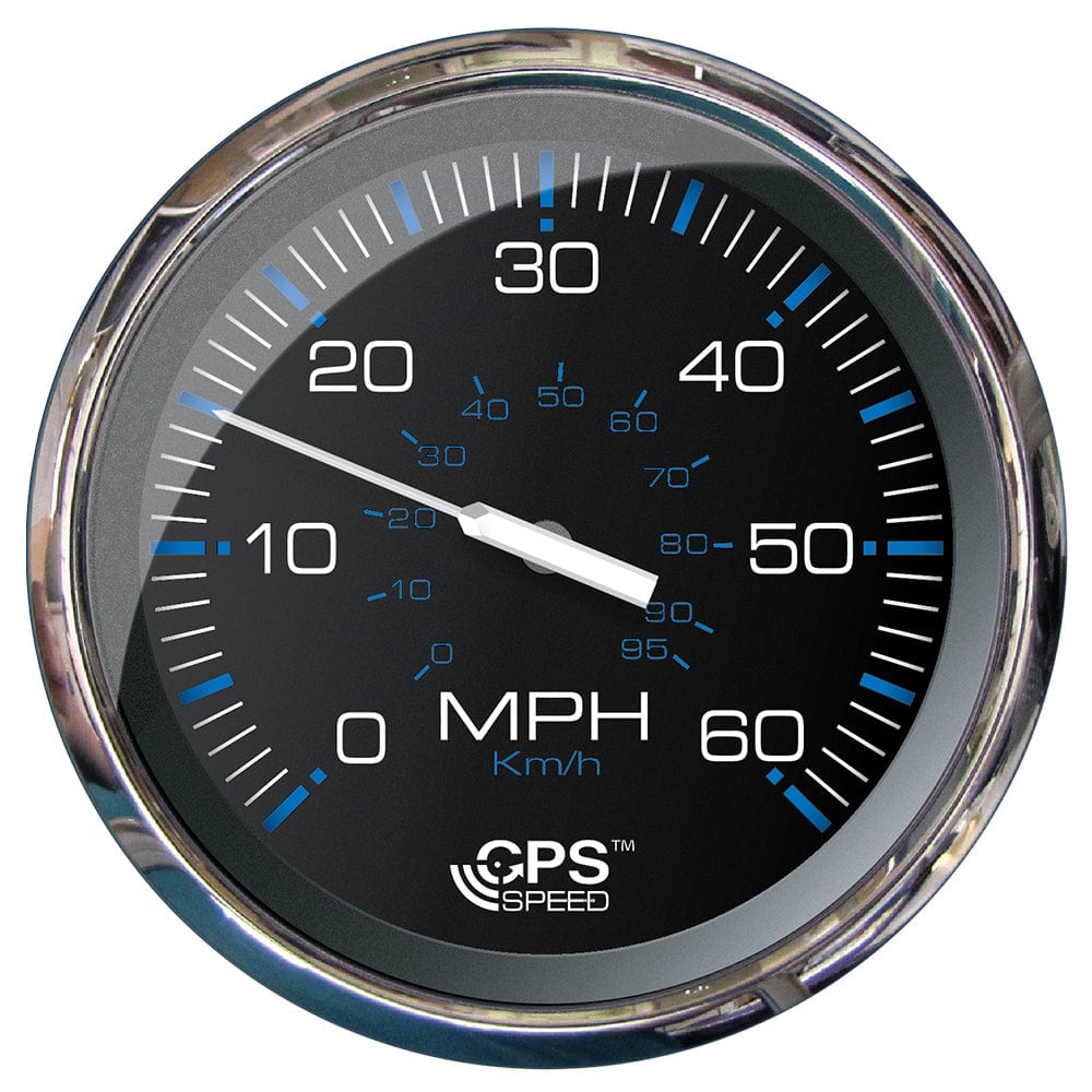 Faria Beede Instruments Faria Chesapeake Black 5" Studded Speedometer - 60 MPH (GPS) Marine Navigation & Instruments