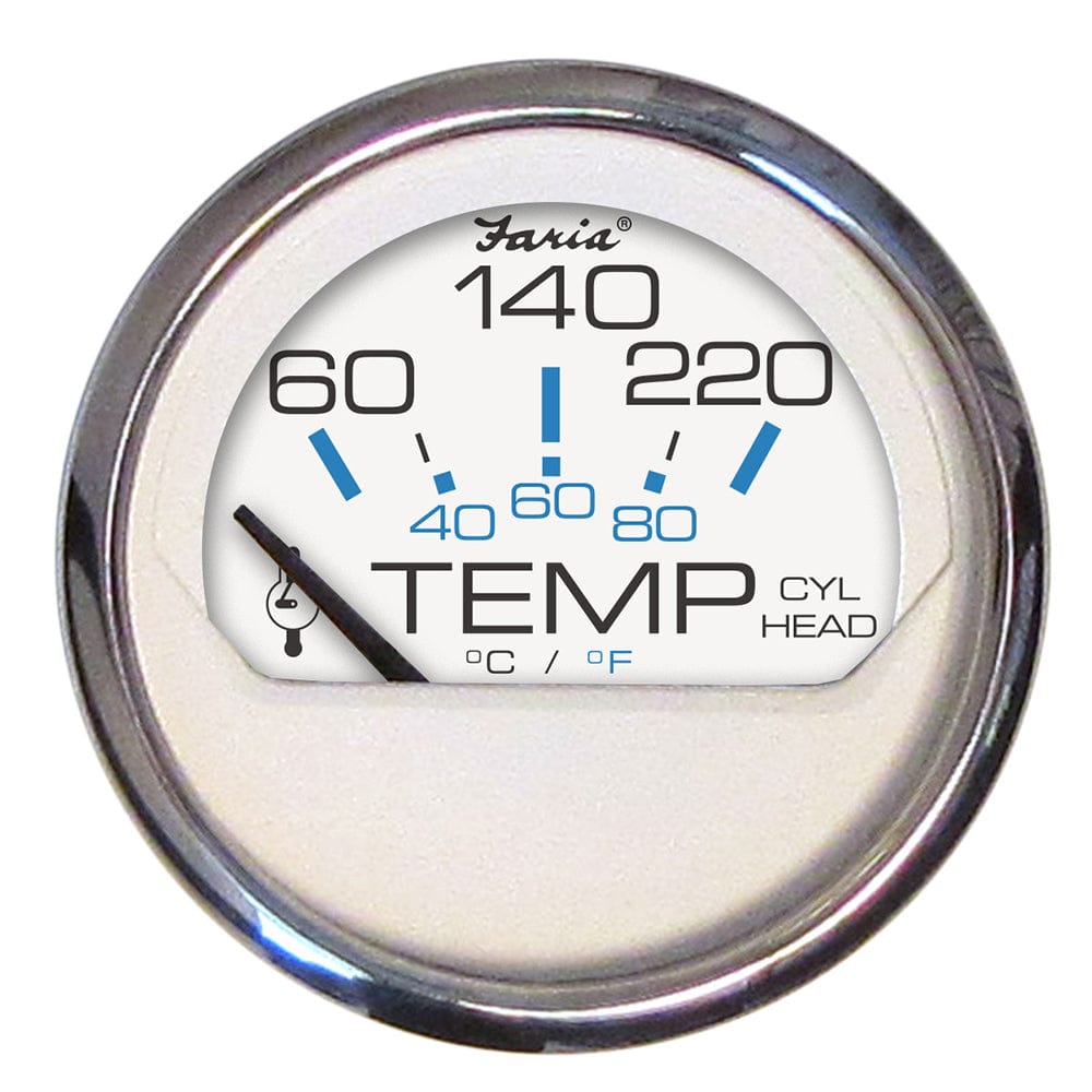 Faria Beede Instruments Faria Chesapeake White SS 2" Cylinder Head Temperature Gauge (60-220°F) Marine Navigation & Instruments