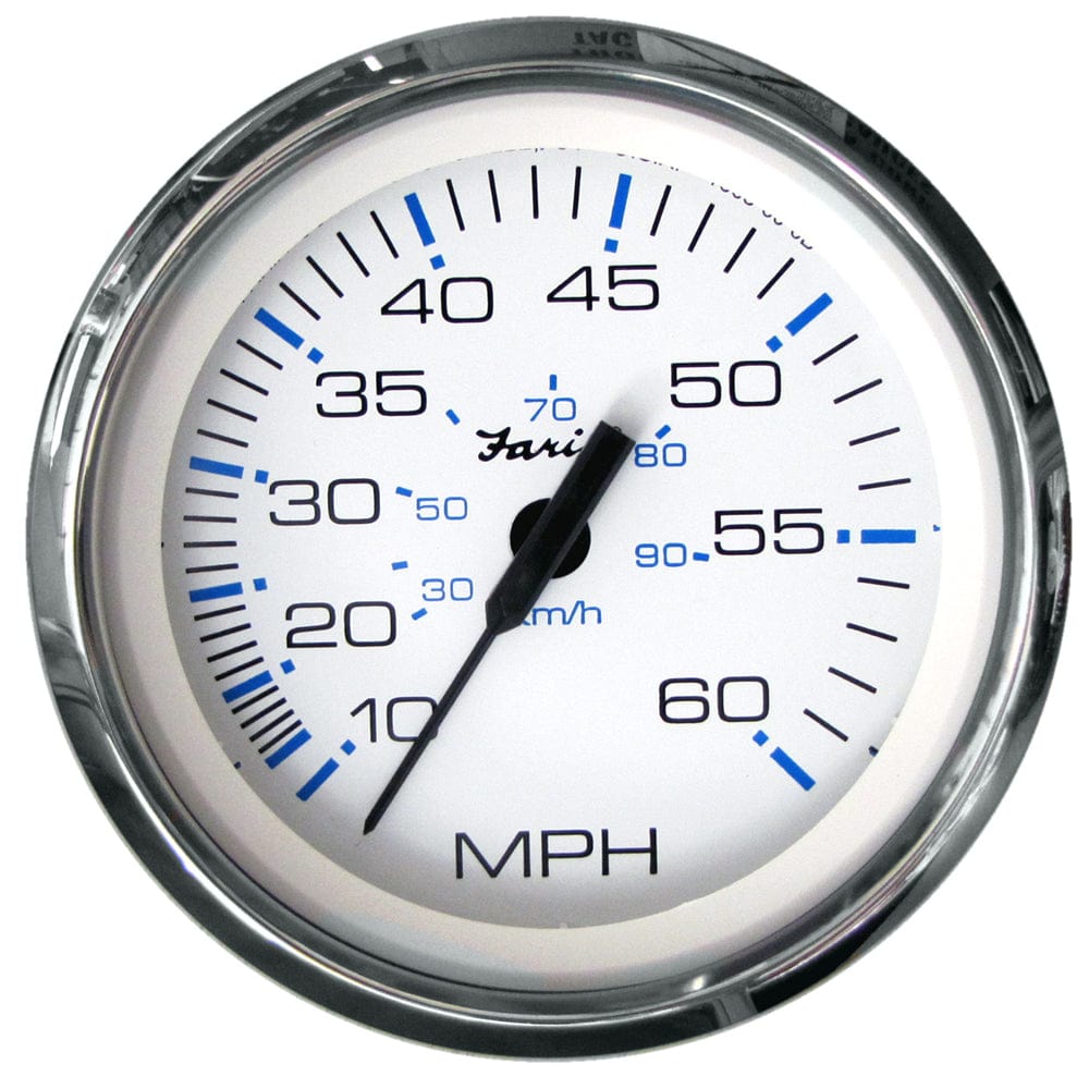 Faria Beede Instruments Faria Chesapeake White SS 4" Speedometer - 60MPH (Pitot) Marine Navigation & Instruments