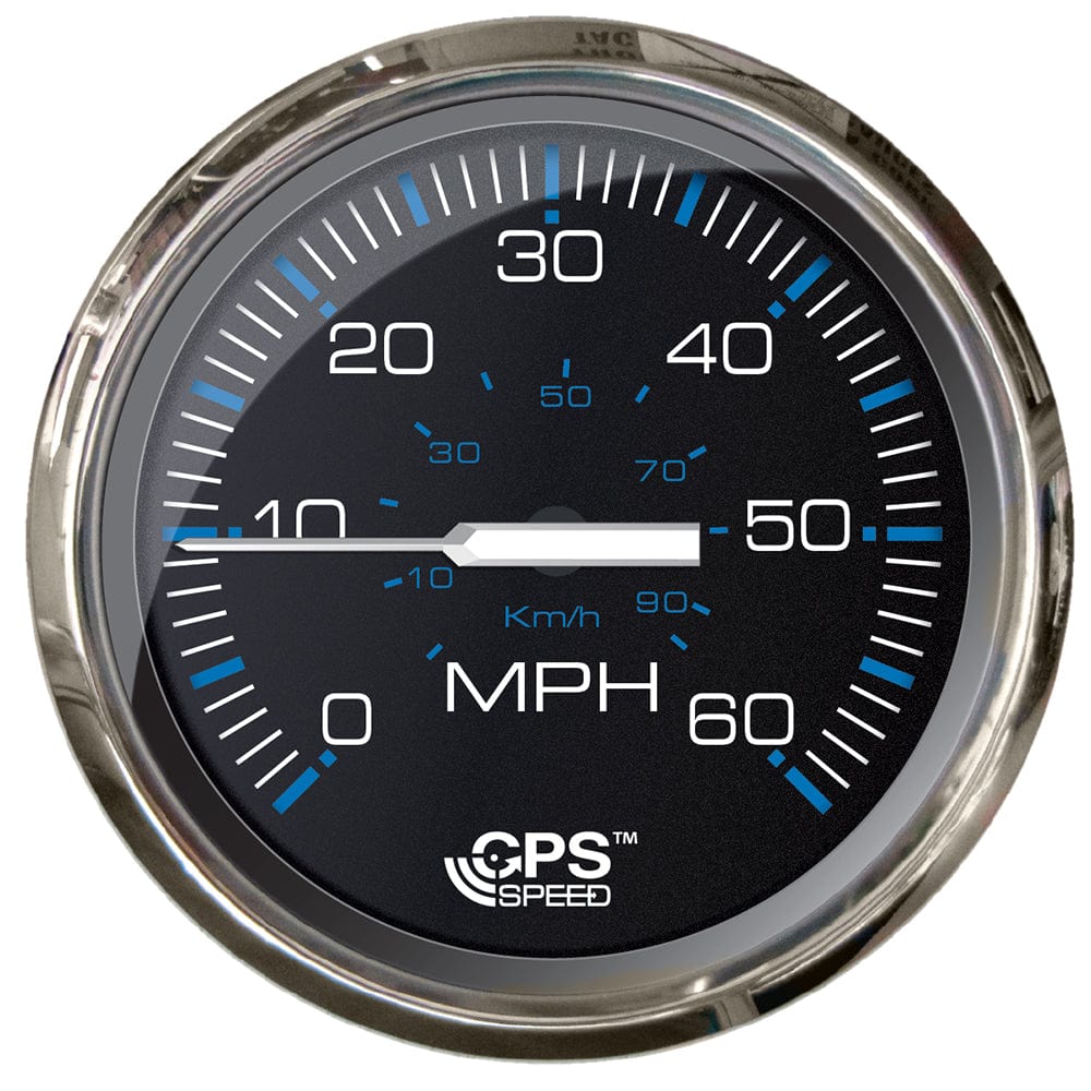 Faria Beede Instruments Faria Chesepeake Black 4" Studded Speedometer - 60MPH (GPS) Marine Navigation & Instruments