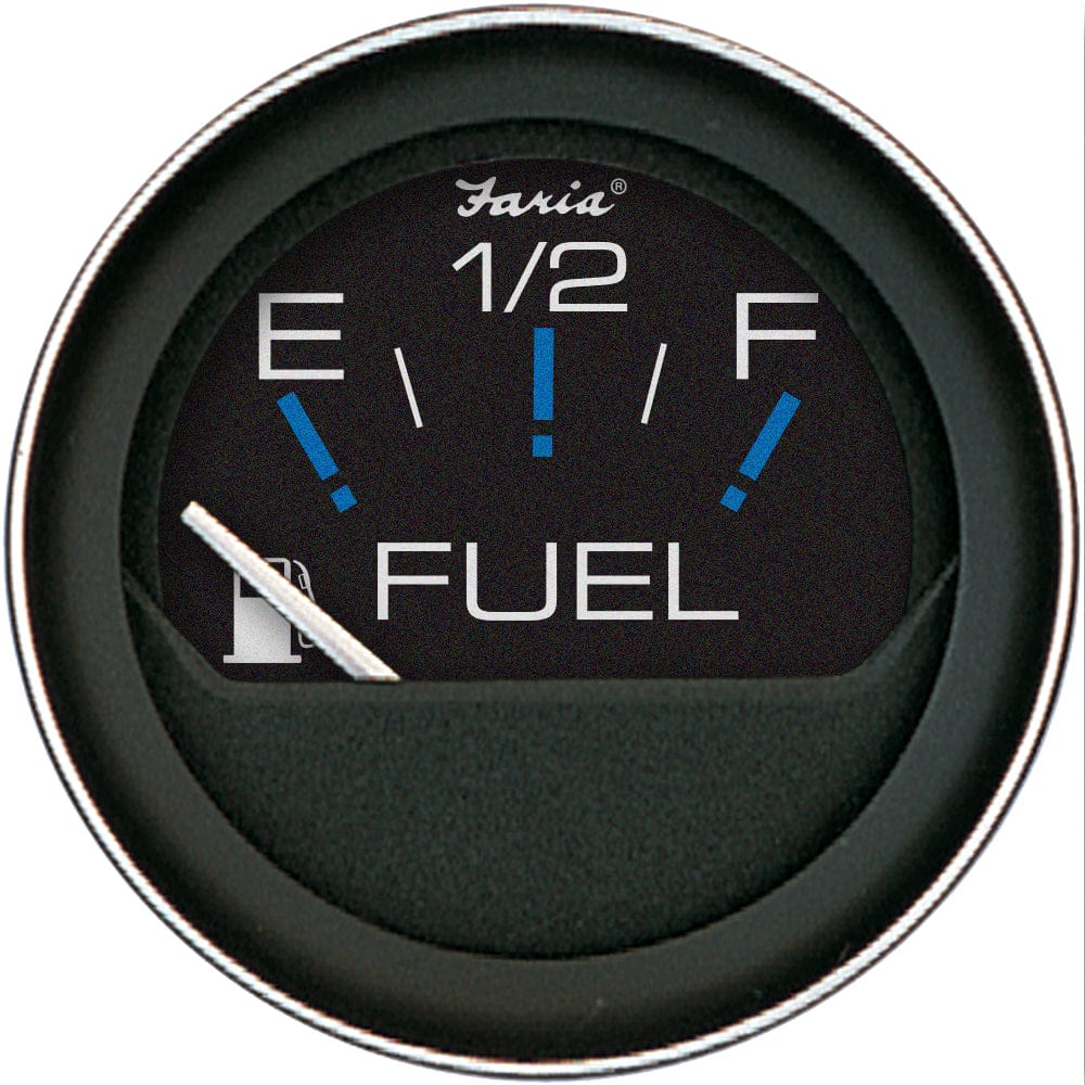 Faria Beede Instruments Faria Coral 2" Fuel Level Gauge (E-1/2-F) Marine Navigation & Instruments