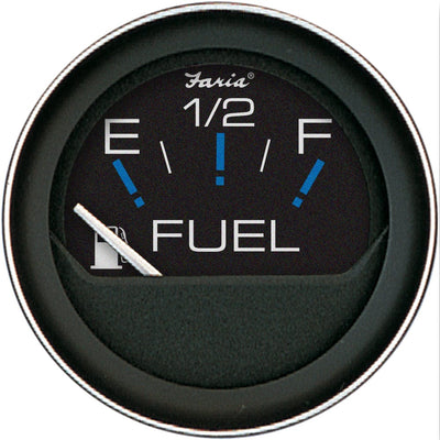 Faria Beede Instruments Faria Coral 2" Fuel Level Gauge (E-1/2-F) Marine Navigation & Instruments