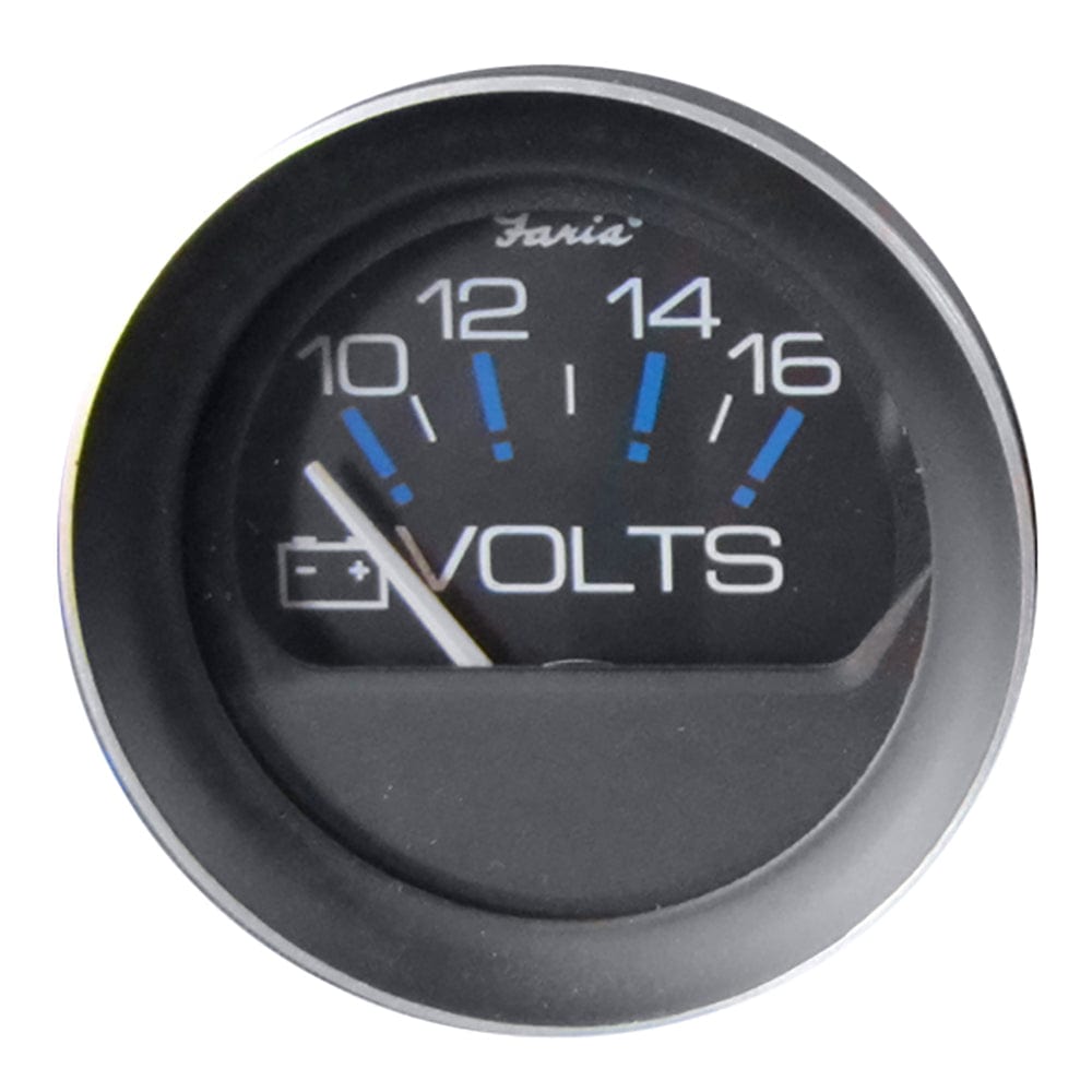 Faria Beede Instruments Faria Coral 2" Voltmeter (10-16 VDC) Marine Navigation & Instruments