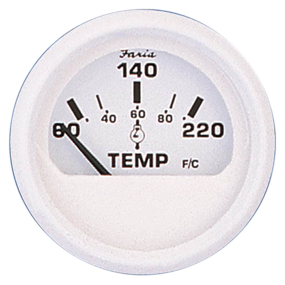 Faria Beede Instruments Faria Dress White 2" Cylinder Head Temperature Gauge (60 - 220° F) Marine Navigation & Instruments