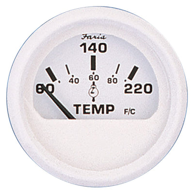 Faria Beede Instruments Faria Dress White 2" Cylinder Head Temperature Gauge (60 - 220° F) Marine Navigation & Instruments