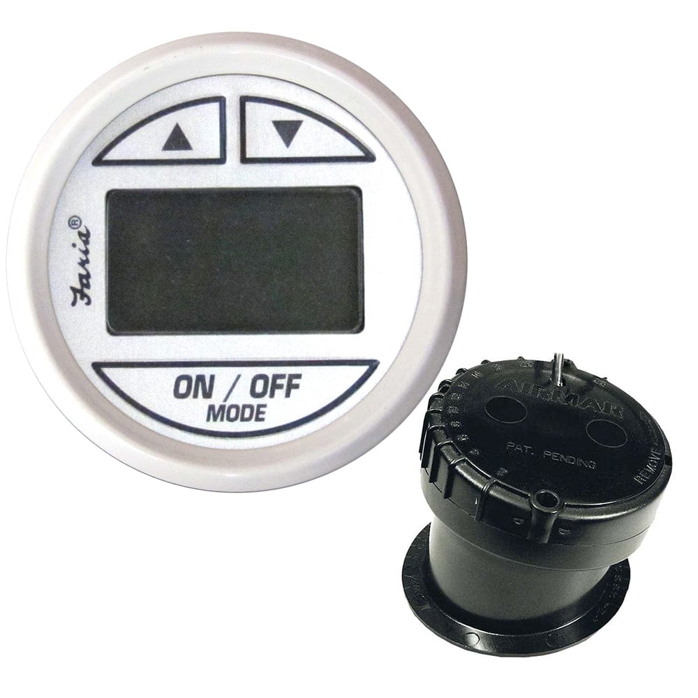 Faria Beede Instruments Faria Dress White 2" Depth Sounder w/In-Hull Transducer Marine Navigation & Instruments