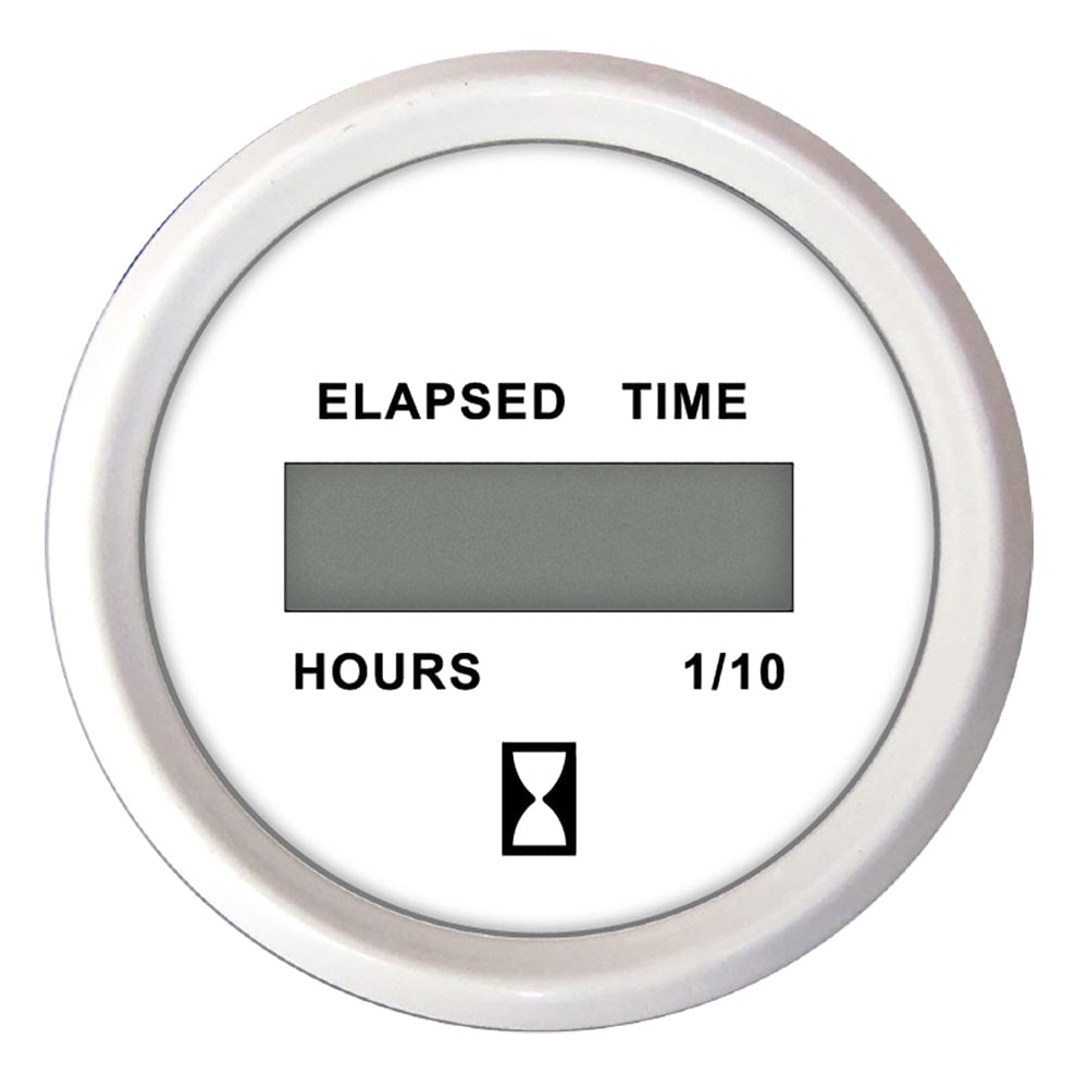 Faria Beede Instruments Faria Dress White 2" Hourmeter (Digital) Marine Navigation & Instruments