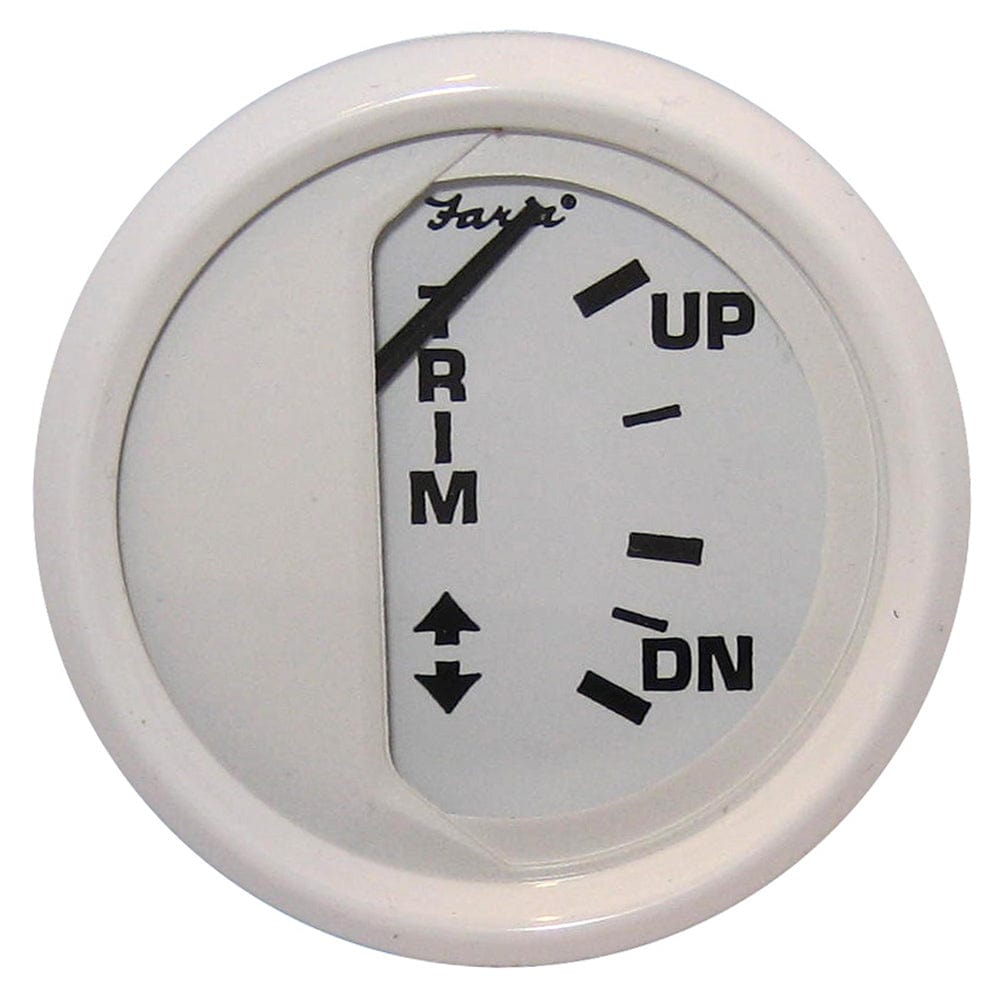 Faria Beede Instruments Faria Dress White 2" Trim Gauge (Mercury / Mariner / Mercruiser / Volvo DP / Yamaha '01 and newer) Marine Navigation & Instruments