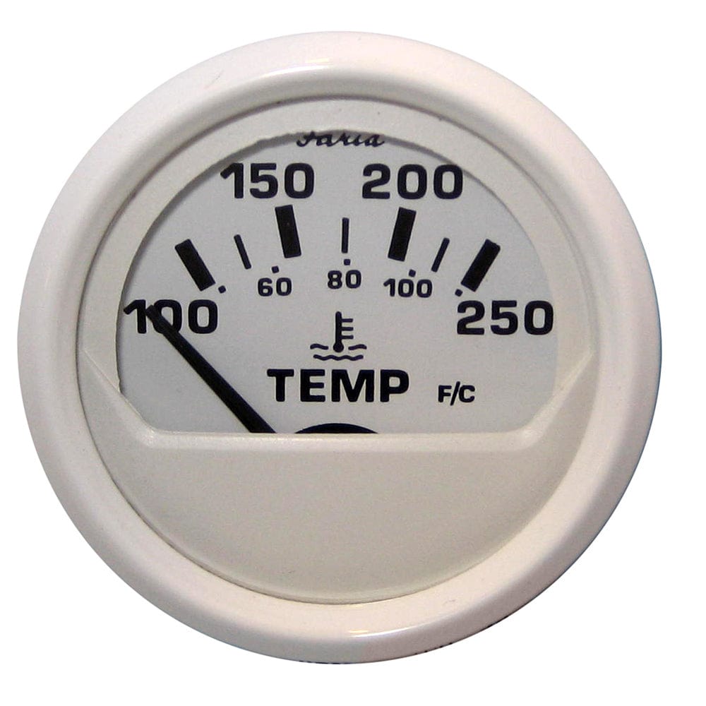 Faria Beede Instruments Faria Dress White 2" Water Temperature Guage (100-250°F) Marine Navigation & Instruments