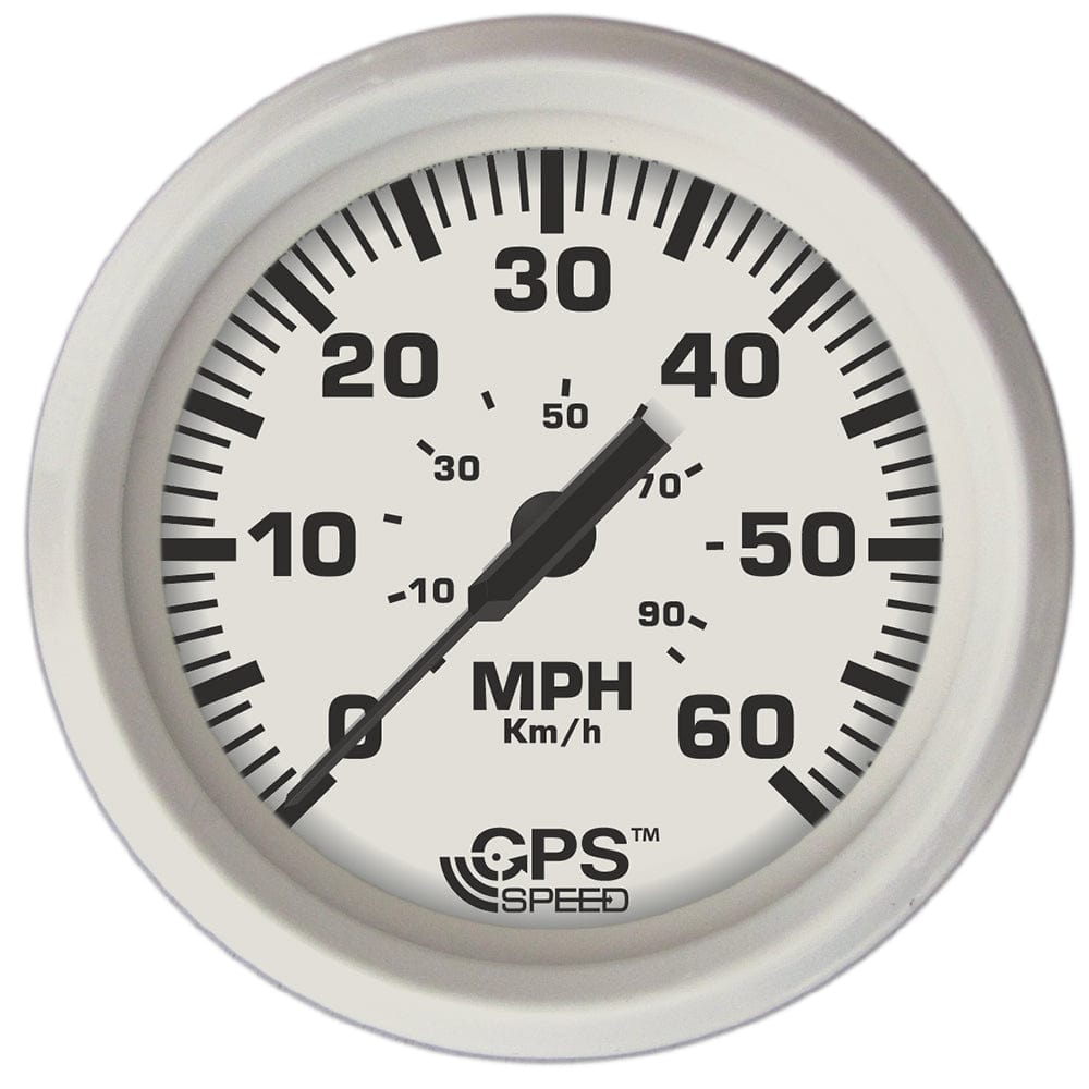 Faria Beede Instruments Faria Dress White 4" GPS Speedometer - 60 MPH Marine Navigation & Instruments