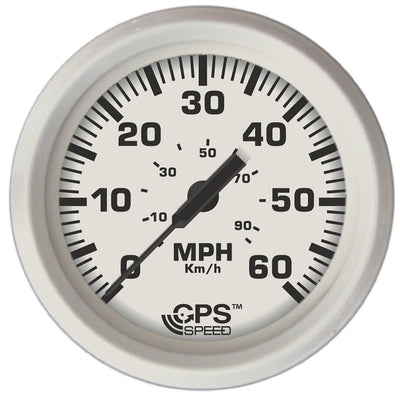 Faria Beede Instruments Faria Dress White 4" GPS Speedometer - 60 MPH Marine Navigation & Instruments
