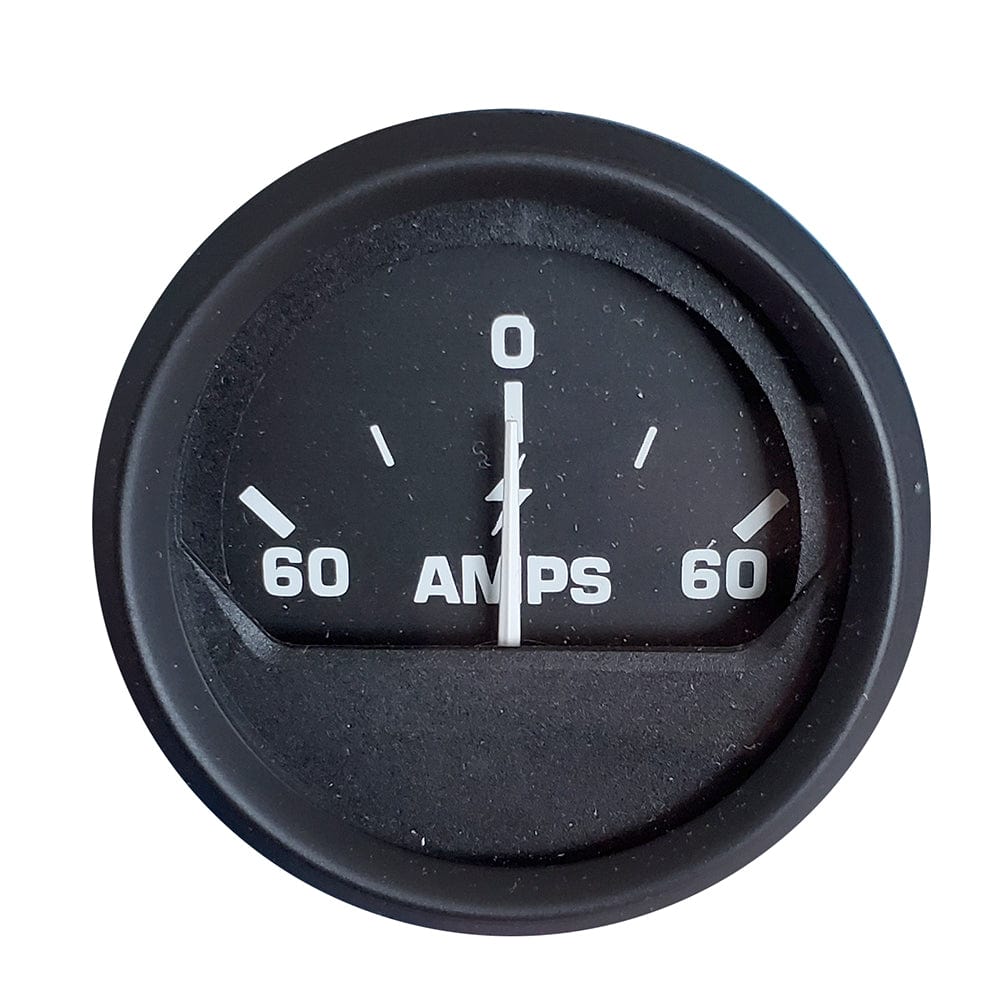 Faria Beede Instruments Faria Euro Black 2" Ammeter Gauge (60-0-60 AMP) Marine Navigation & Instruments