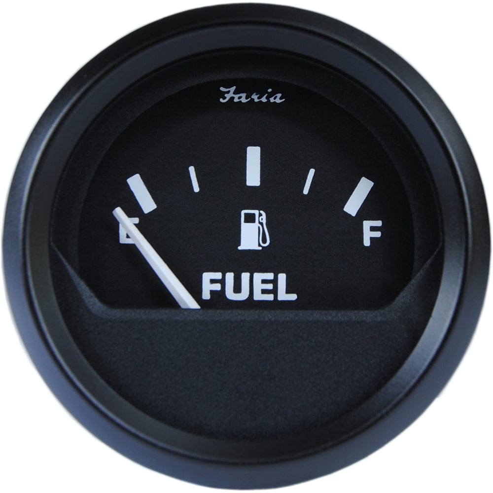 Faria Beede Instruments Faria Euro Black 2" Fuel Level Gauge - Metric Marine Navigation & Instruments