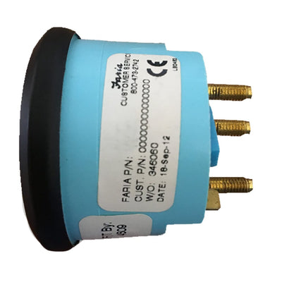Faria Beede Instruments Faria Euro Black 2" Rudder Angle Indicator Marine Navigation & Instruments