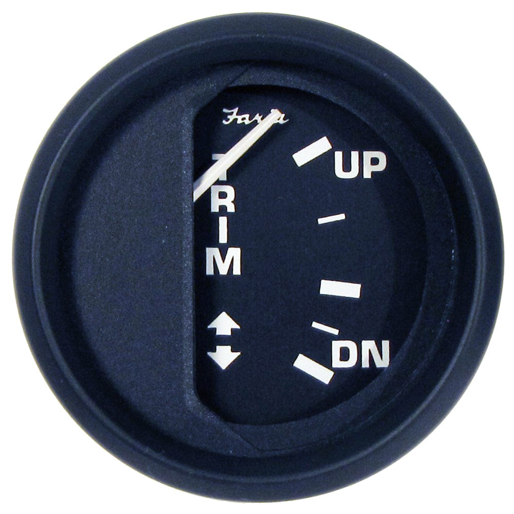 Faria Beede Instruments Faria Euro Black 2" Trim Gauge f/ Mercury / Mariner / Mercruiser / Volvo DP / Yamaha '01 and Newer Marine Navigation & Instruments