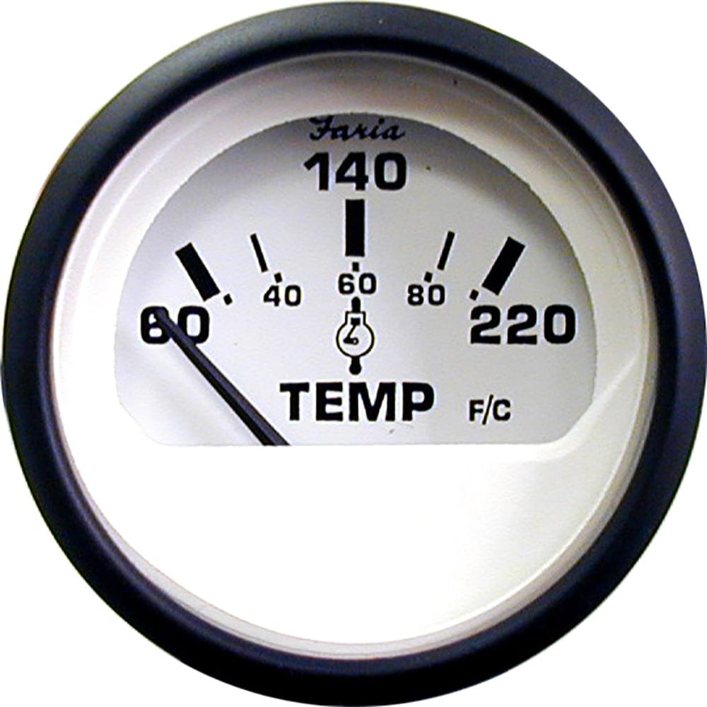 Faria Beede Instruments Faria Euro White 2" Cylinder Head Temperature Gauge (60 - 220° F) Marine Navigation & Instruments