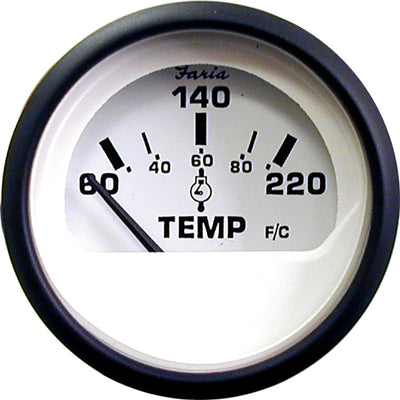 Faria Beede Instruments Faria Euro White 2" Cylinder Head Temperature Gauge (60 - 220° F) Marine Navigation & Instruments