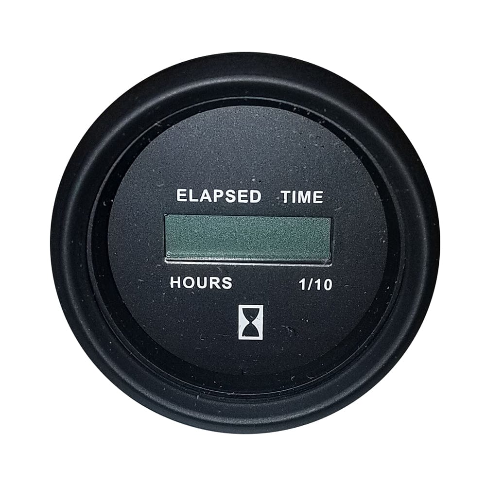 Faria Beede Instruments Faria Heavy-Duty 2" Hourmeter (Digital) (12-32VDC) Black - Packaged in Box Marine Navigation & Instruments