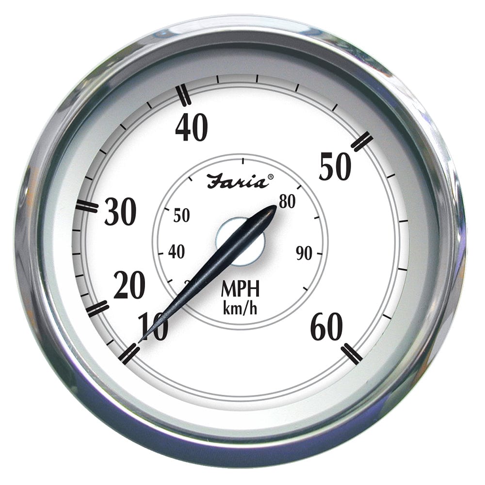 Faria Beede Instruments Faria Newport SS 4" Speedometer - 0 to 60 MPH Marine Navigation & Instruments