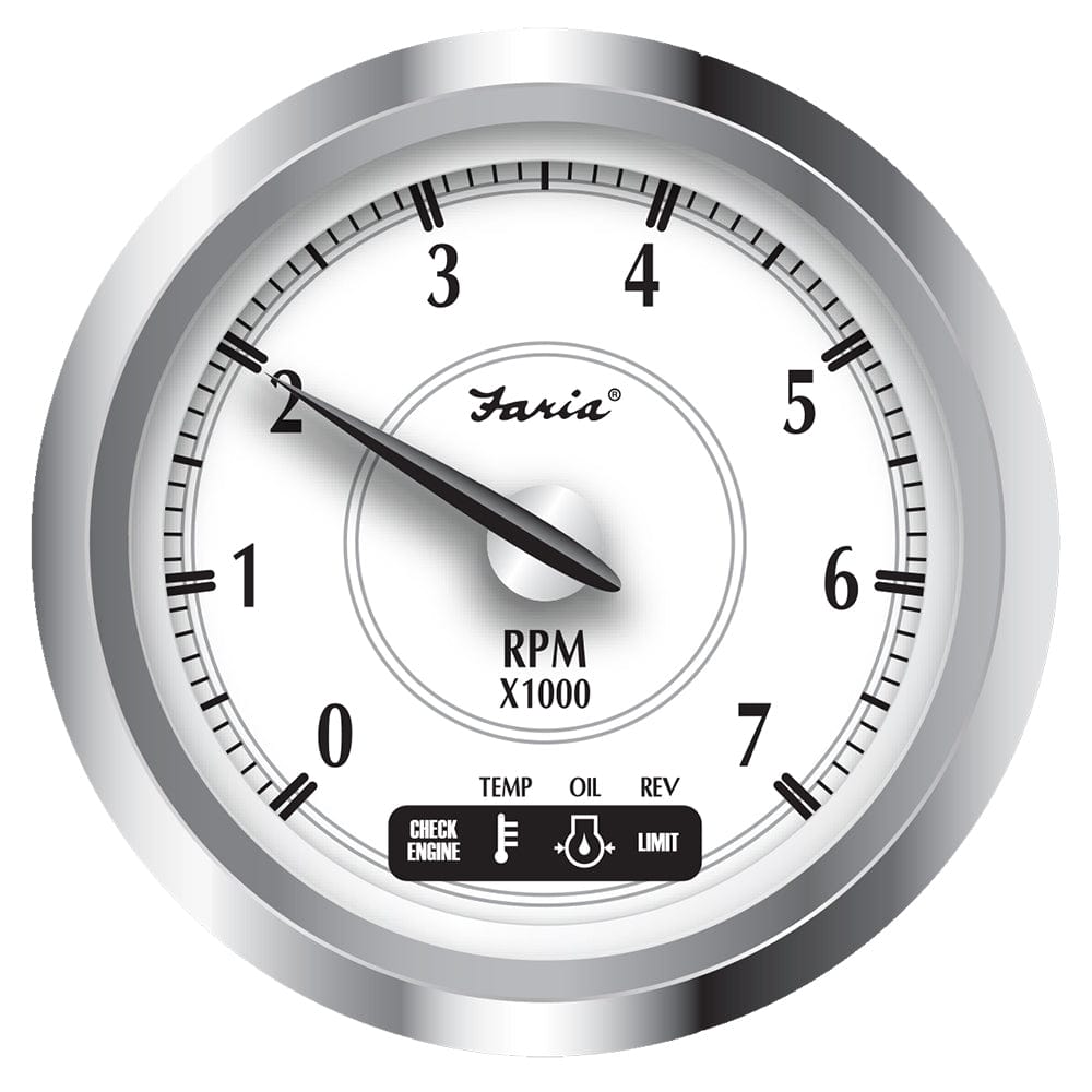 Faria Beede Instruments Faria Newport SS 4" Tachometer w/System Check Indicator f/Suzuki Gas Outboard - 0 to 7000 RPM Marine Navigation & Instruments