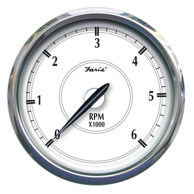 Faria Beede Instruments Faria Newport SS 5" Tachometer f/Gas Inboard - 6000 RPM Marine Navigation & Instruments