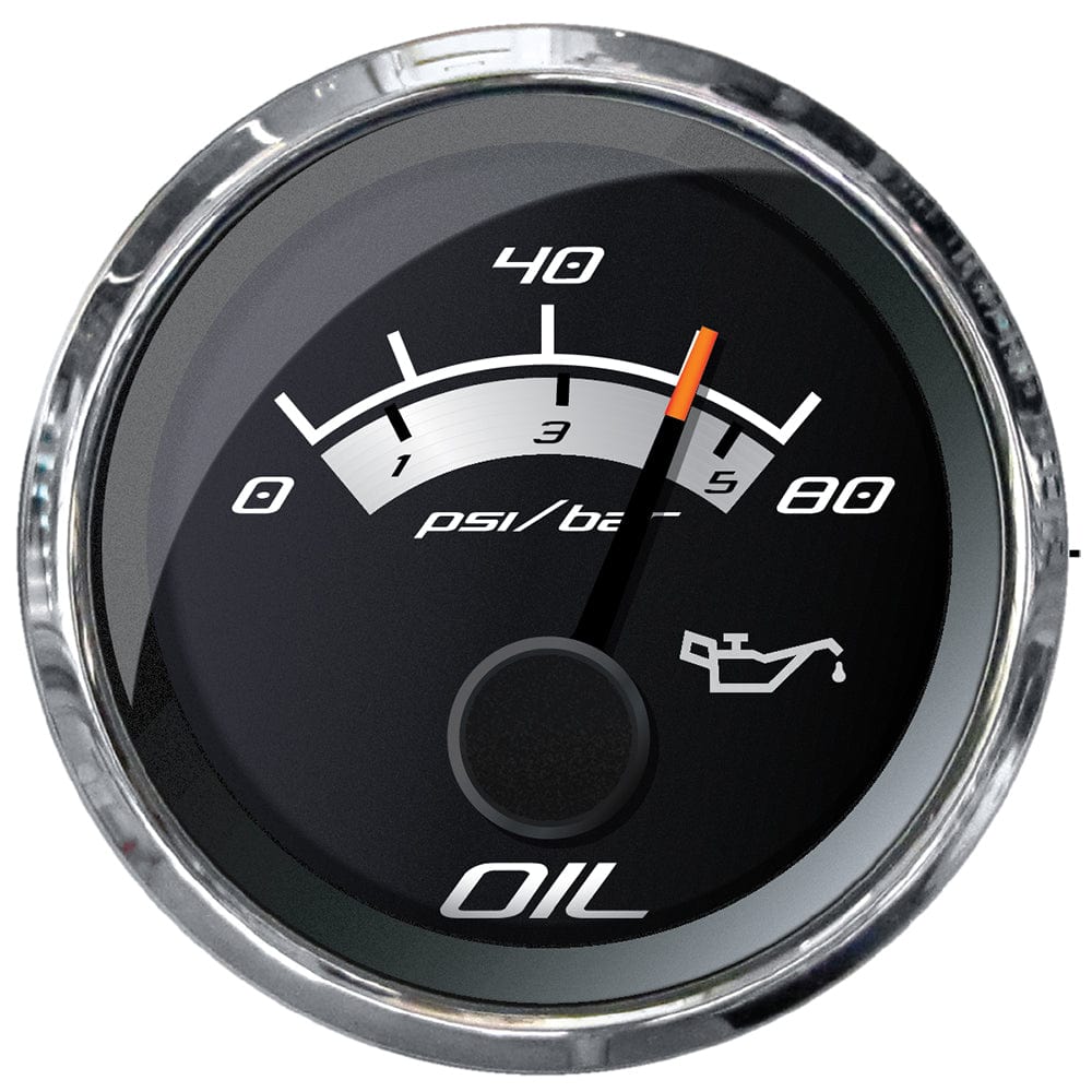 Faria Beede Instruments Faria Platinum 2" Oil Pressure Gauge - 80 PSI Marine Navigation & Instruments