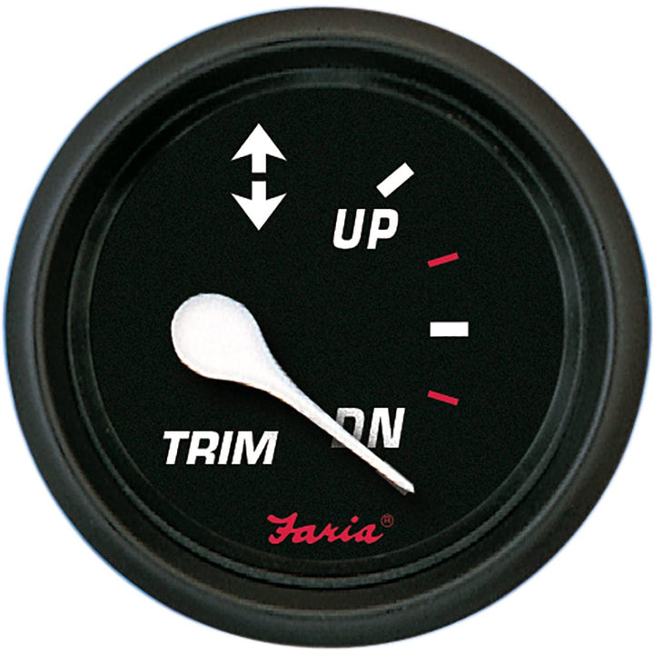 Faria Beede Instruments Faria Professional Red 2" Trim Gauge Marine Navigation & Instruments