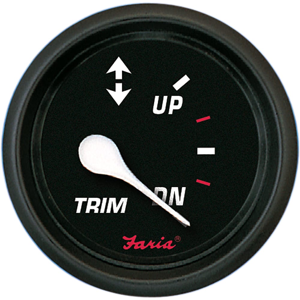 Faria Beede Instruments Faria Professional Red 2" Trim Gauge Marine Navigation & Instruments