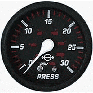 Faria Beede Instruments Faria Professional Red 2" Water Pressure Gauge Marine Navigation & Instruments